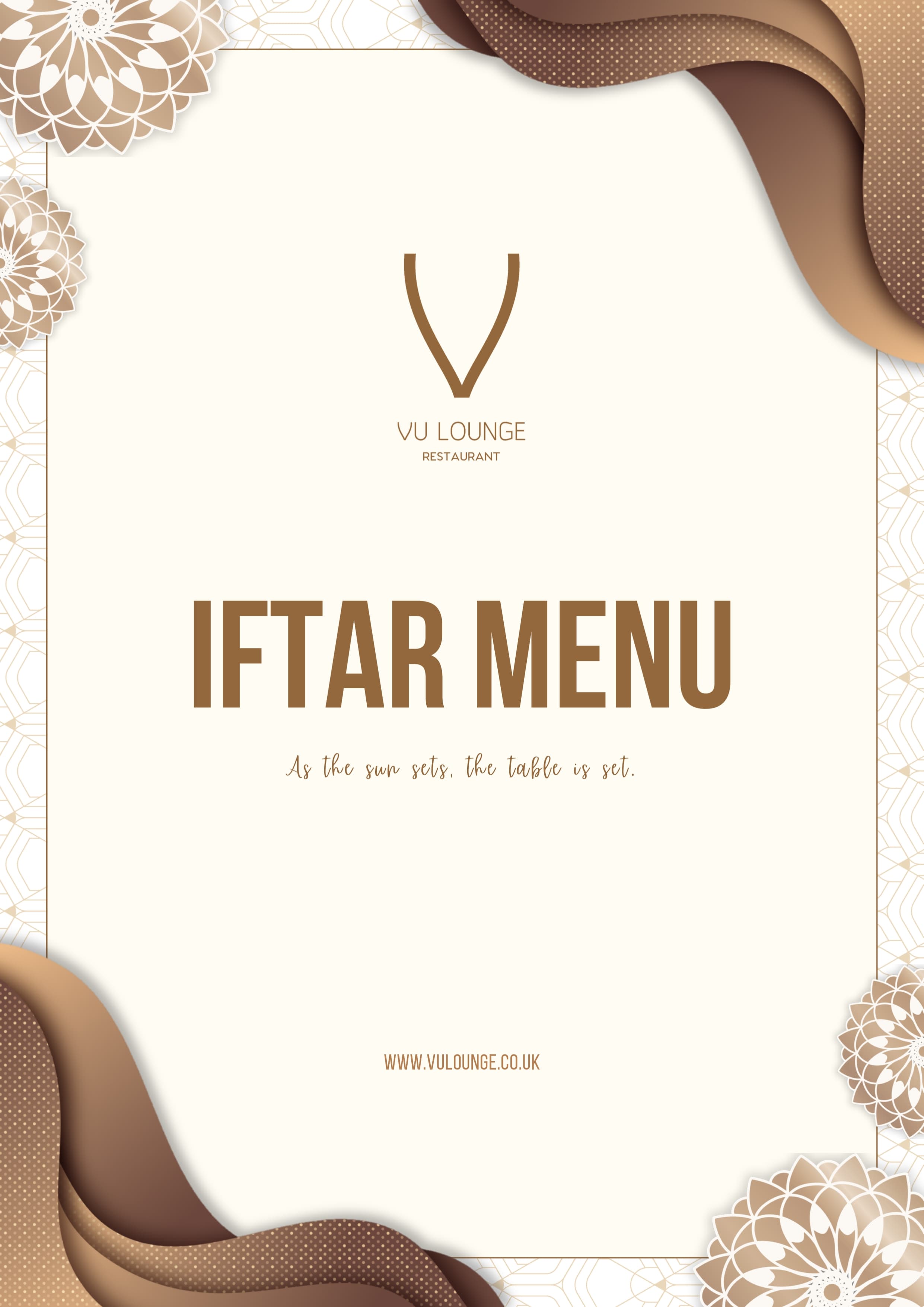 Iftar Menu Page 1